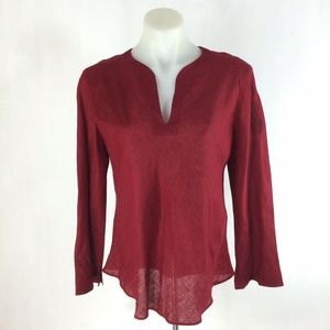 NWOT Banana Republic V-neck Long Sleeve 100% Linen